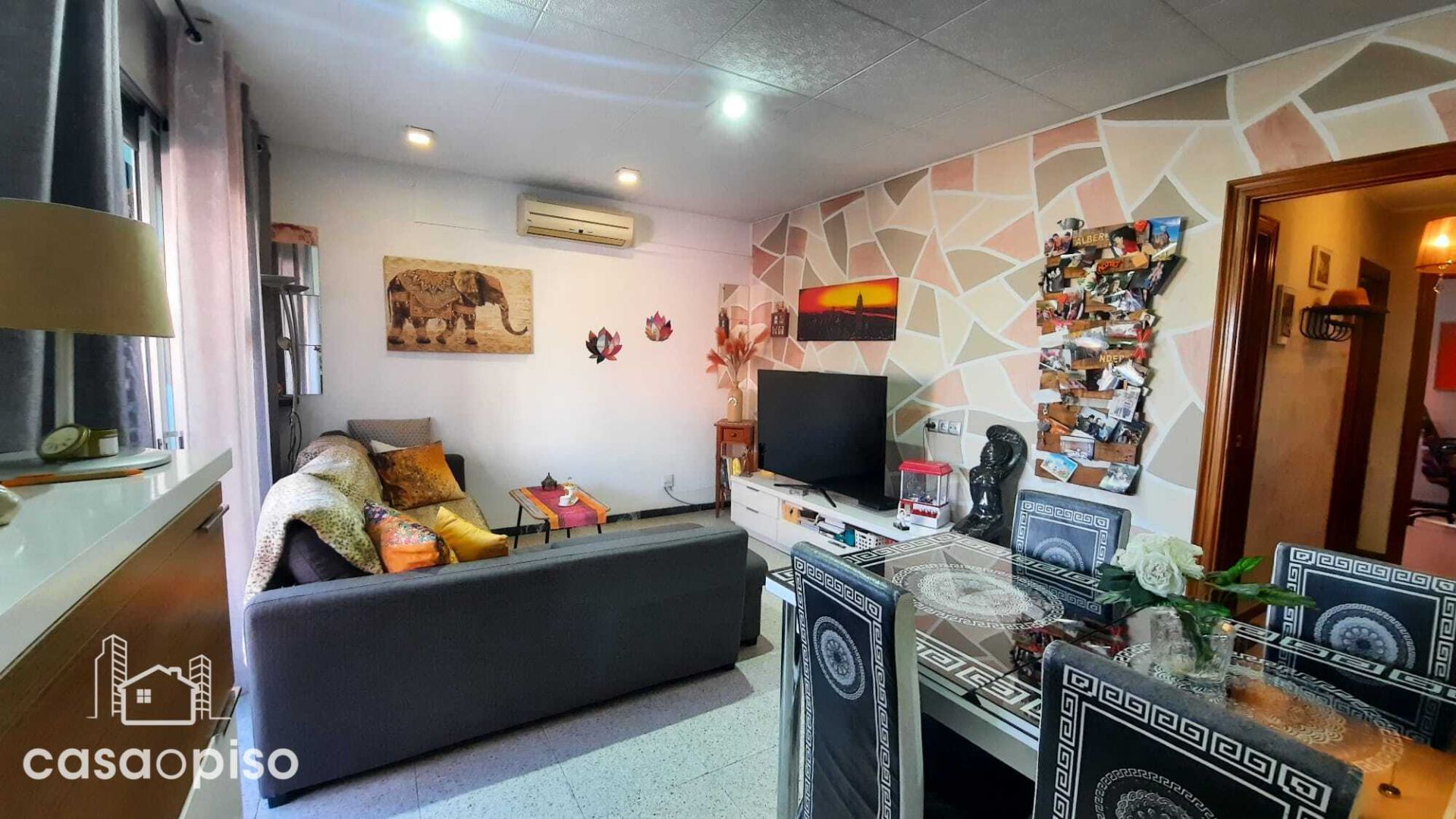 Sala de estar de Piso en venta en Terrassa con Calefacción y Terraza