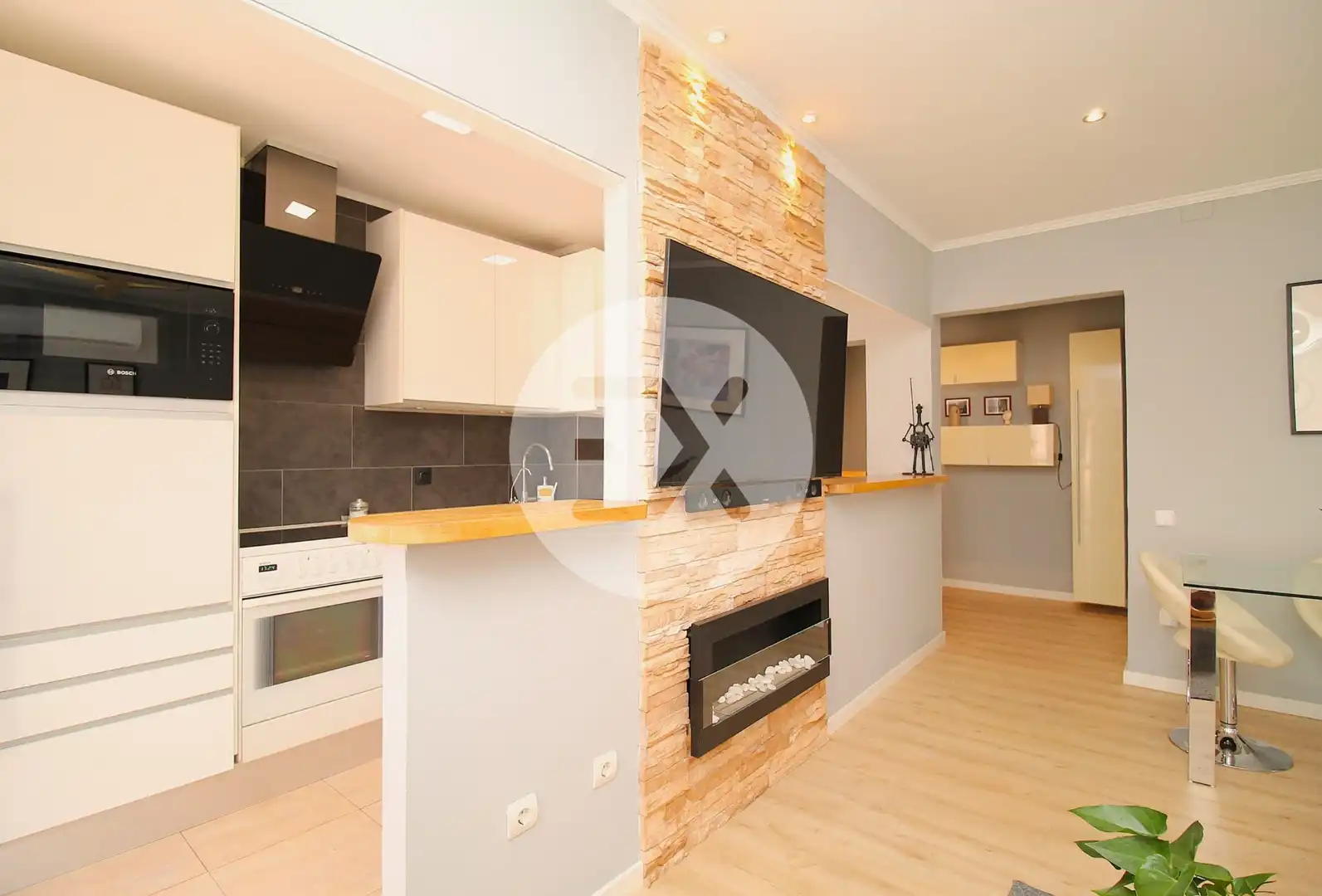 Kitchen of Flat for sale in Castelldefels  with Air Conditioner, Heating and Parquet flooring