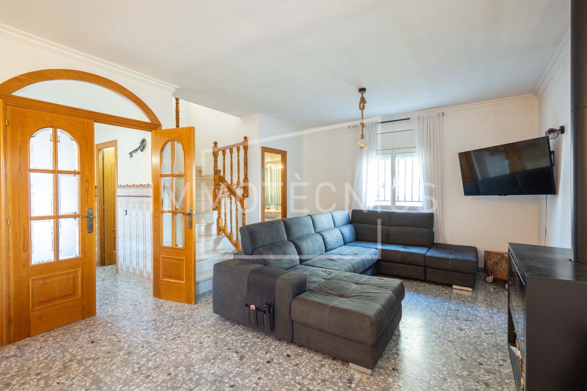 Sala d'estar de Casa o xalet en venda en Lliçà d'Amunt amb Calefacció, Jardí privat i Terrassa