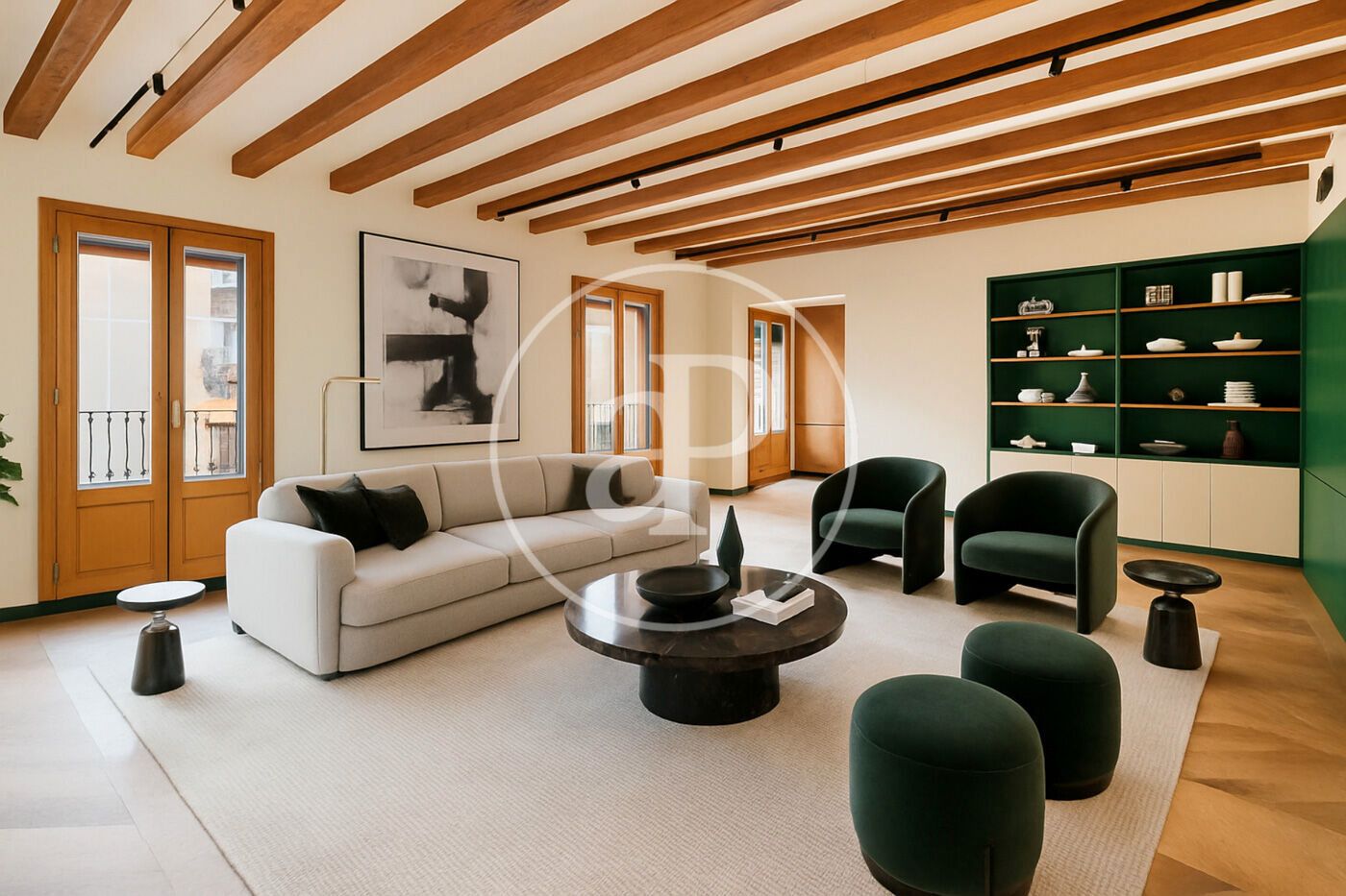 Sala de estar de Ático en venta en  Barcelona Capital con Aire acondicionado, Calefacción y Terraza