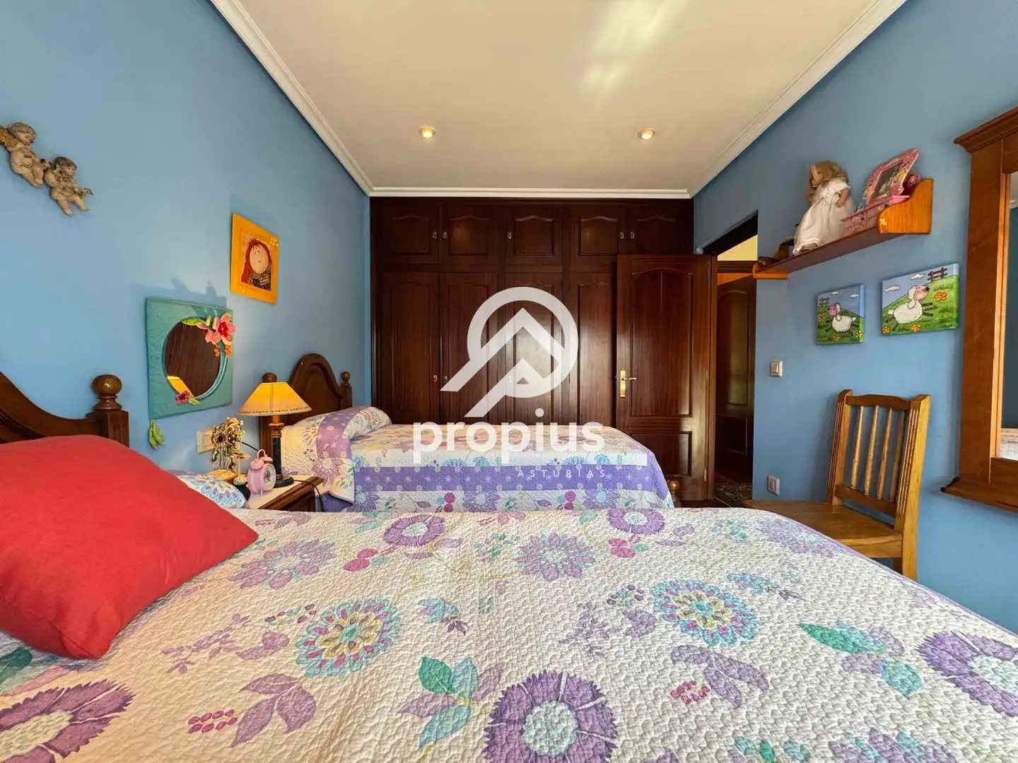 Bedroom of Houses for sale in Avilés  with Heating, Private garden and Parquet flooring