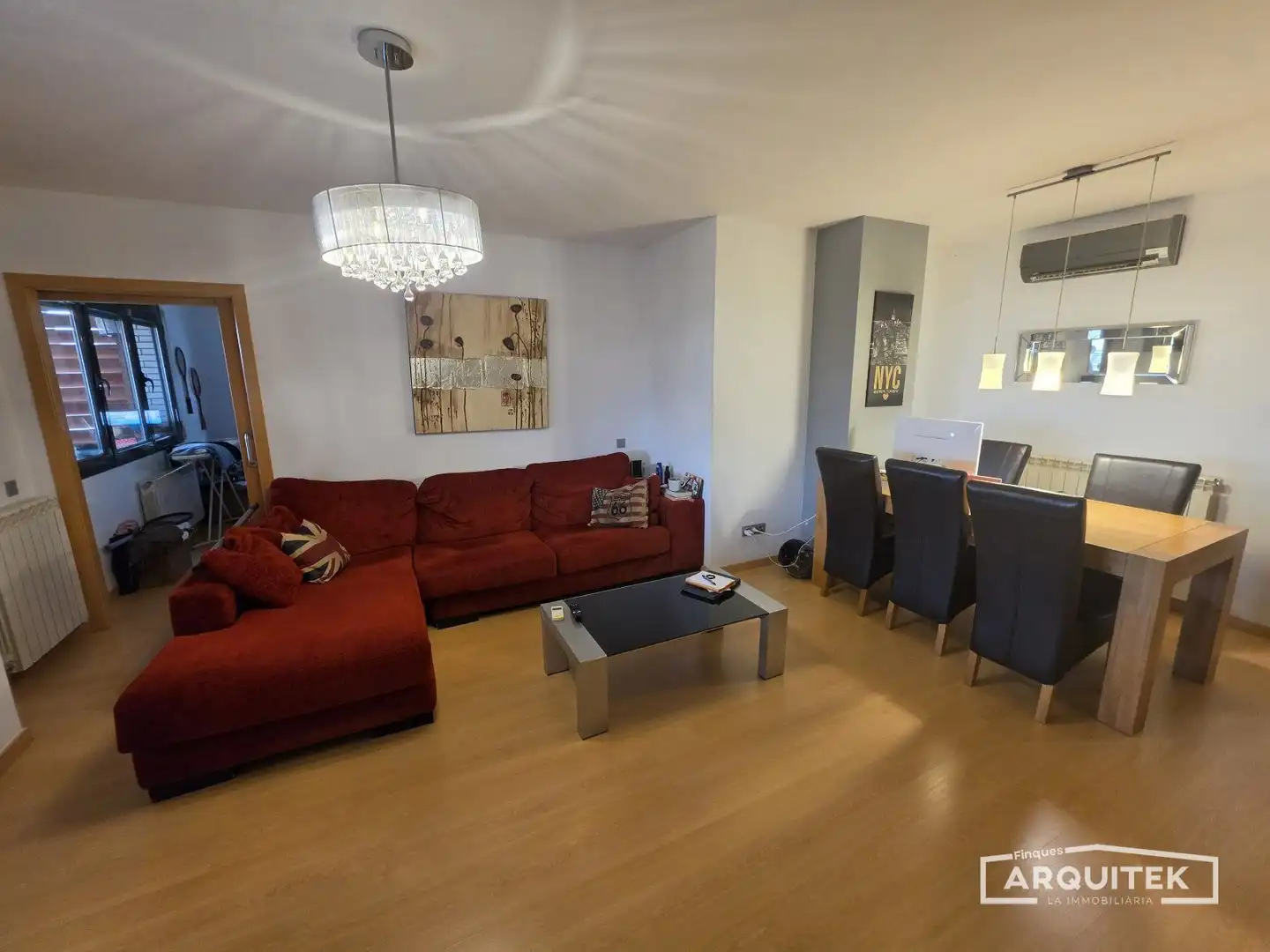 Sala d'estar de Pis en venda en Lleida amb Aire condicionat, Calefacció i Jardí privat