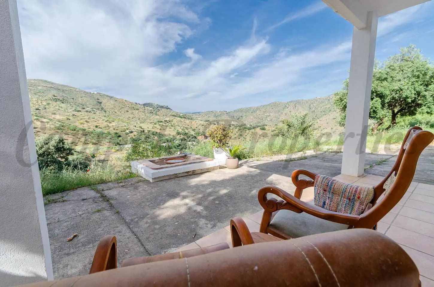 Terraza de Finca rústica en venta en Málaga con Aire acondicionado, Jardín privado y Terraza