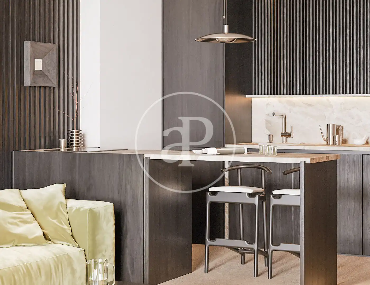 Cocina de Loft en venta en Godella con Aire acondicionado, Calefacción y Jardín privado