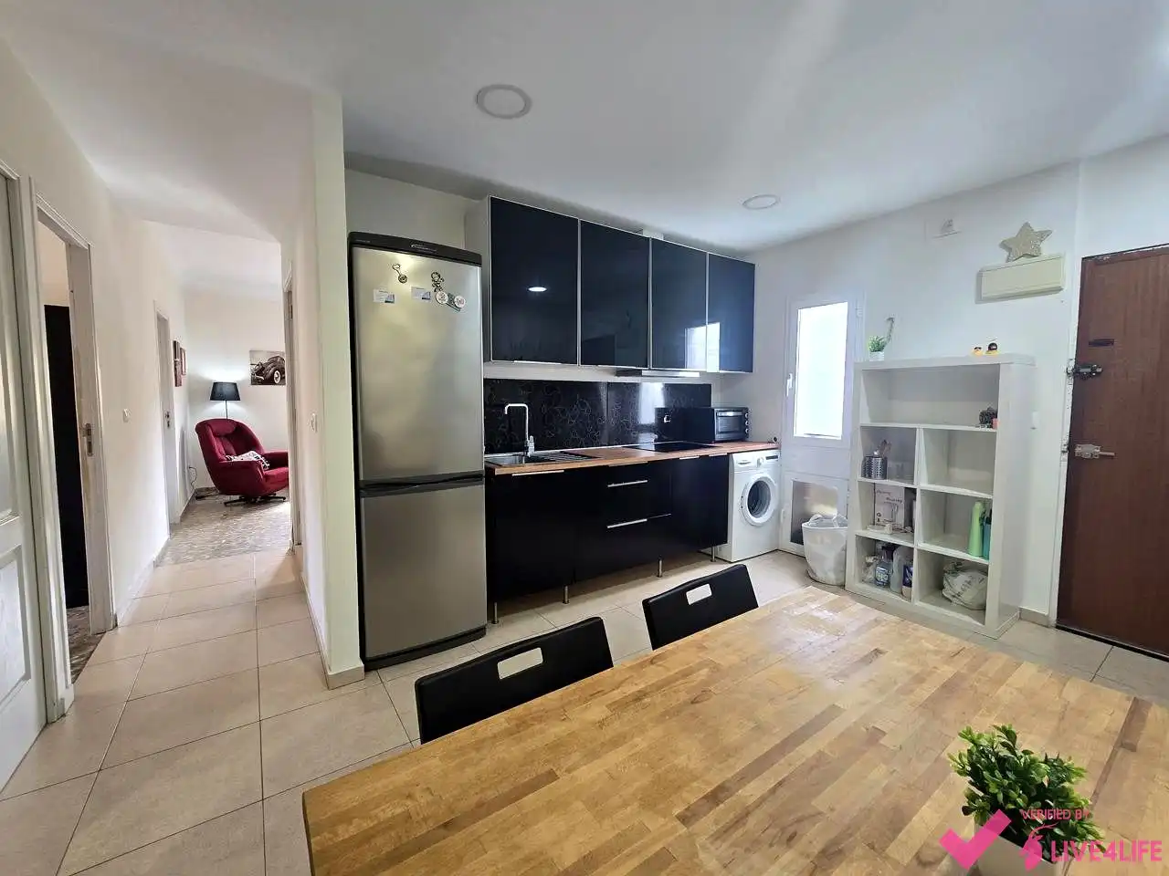 Kitchen of Flat for rent in Sevilla  with Air Conditioner, Terrace and Furnished