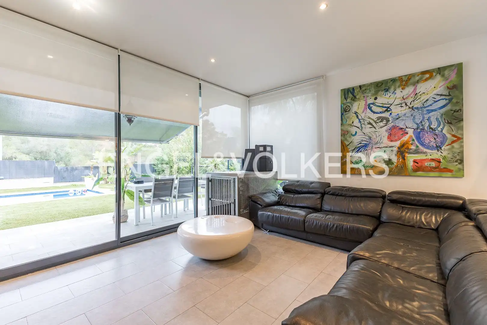 Sala de estar de Casa o chalet de alquiler en Sant Pere de Ribes con Aire acondicionado, Calefacción y Jardín privado