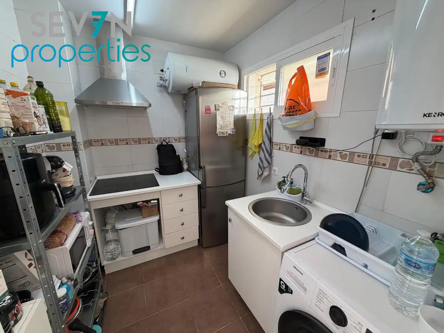 Küche von Wohnung zum Verkauf in Santo Domingo-Caudilla mit Heizung, Parkett und Terrasse