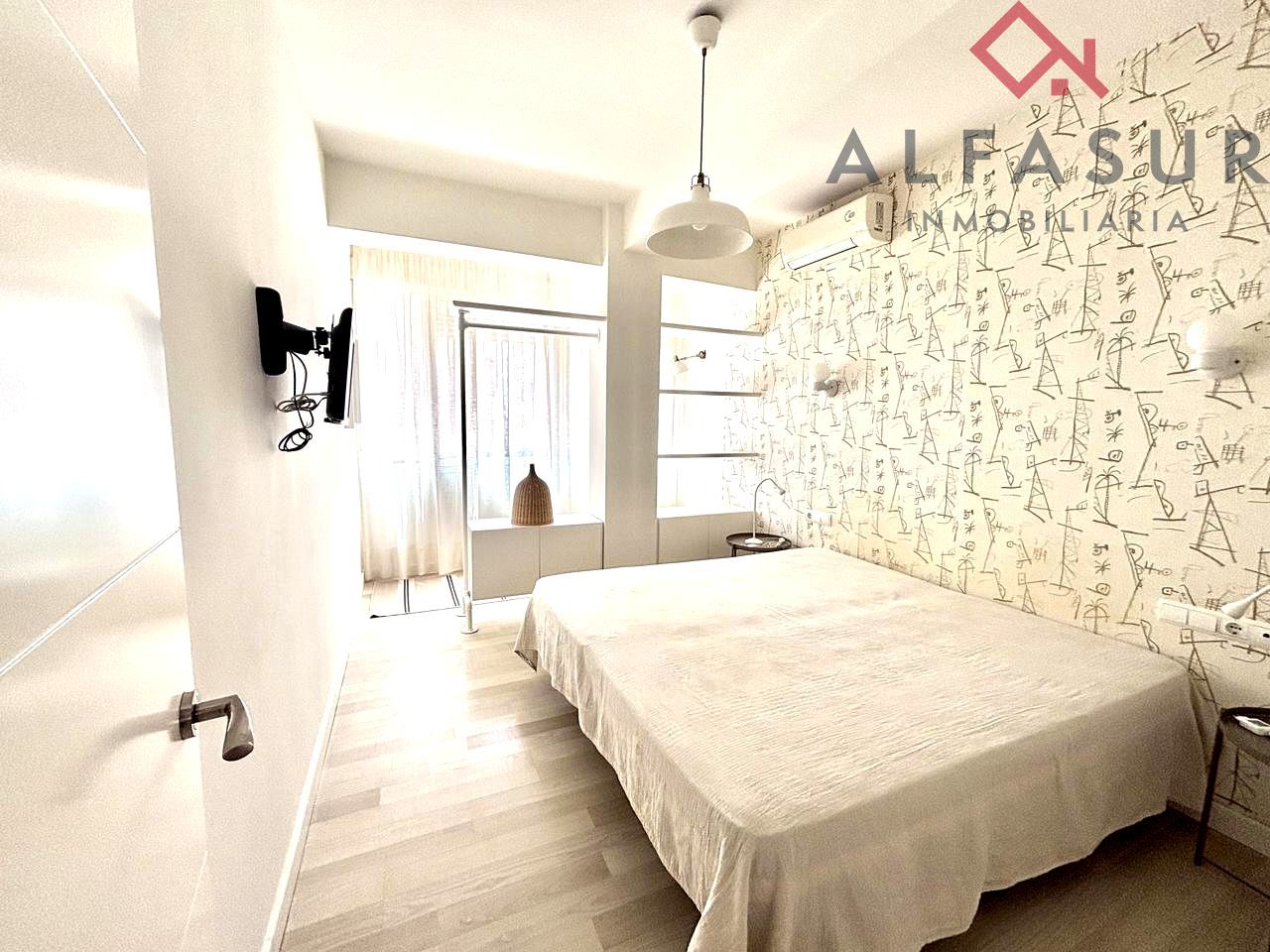 Bedroom of Flat to rent in Málaga Capital  with Air Conditioner and Furnished