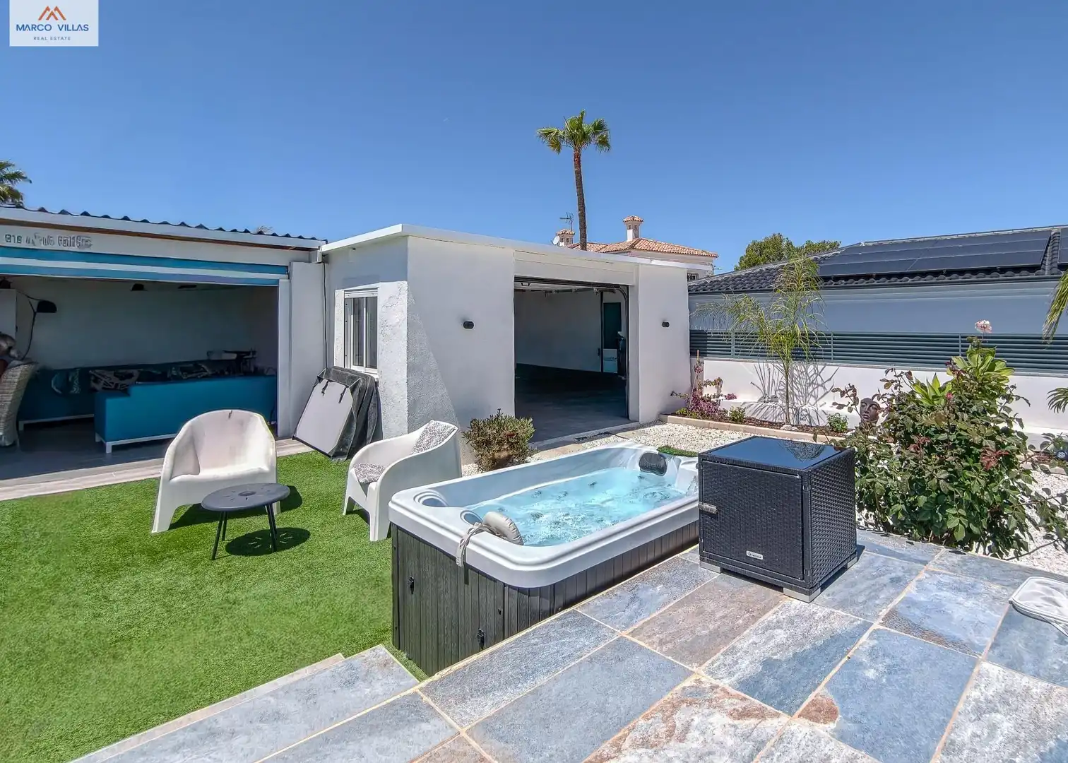 Terraza de Casa o chalet en venta en San Fulgencio con Aire acondicionado, Jardín privado y Piscina