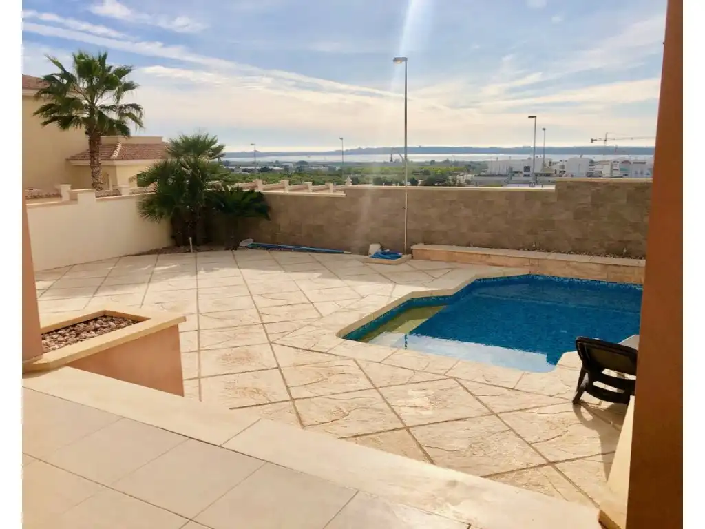 Piscina de Casa o xalet en venda en Rojales amb Jardí privat, Terrassa i Moblat