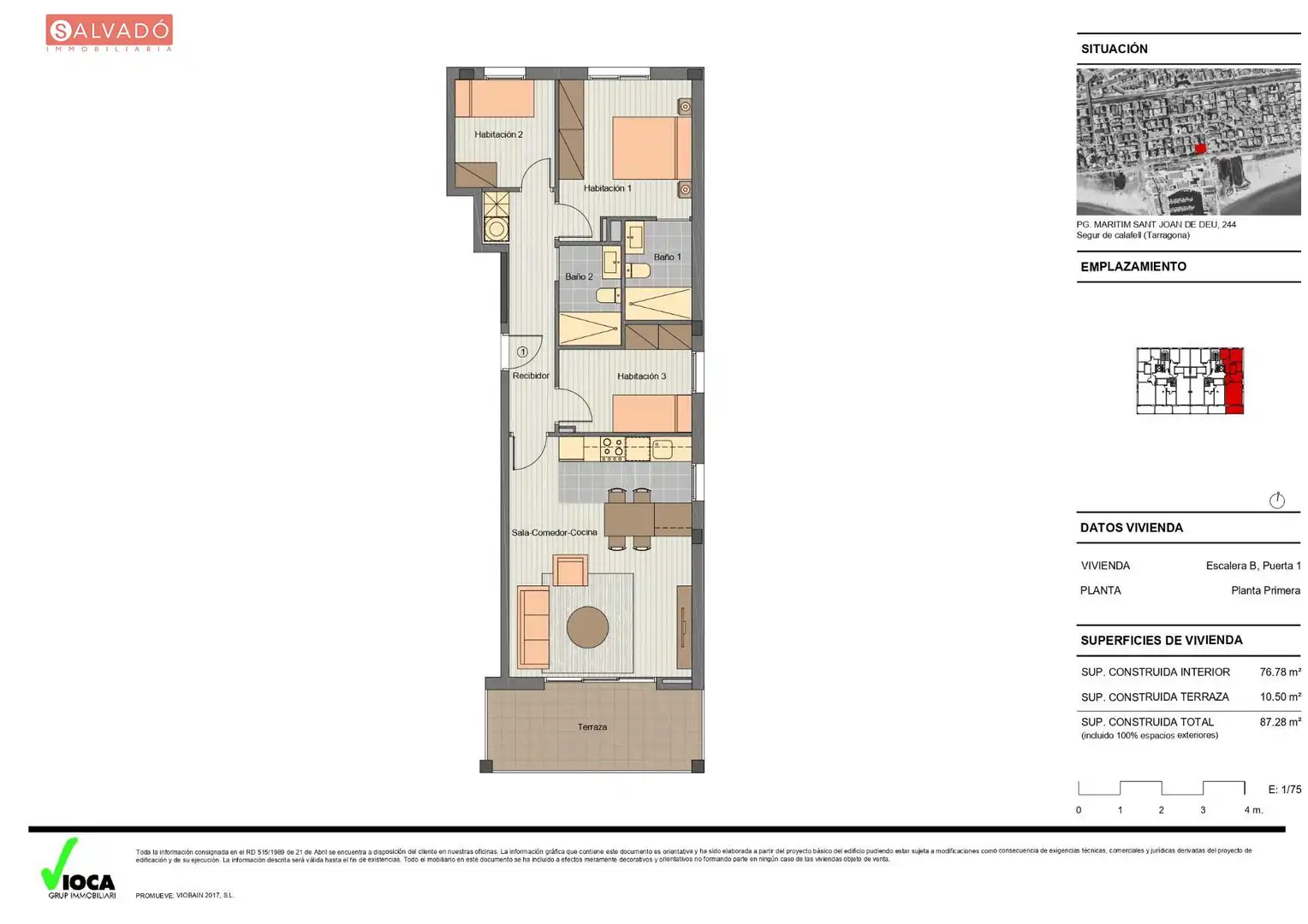 Flat for sale in Calafell  with Air Conditioner, Heating and Terrace