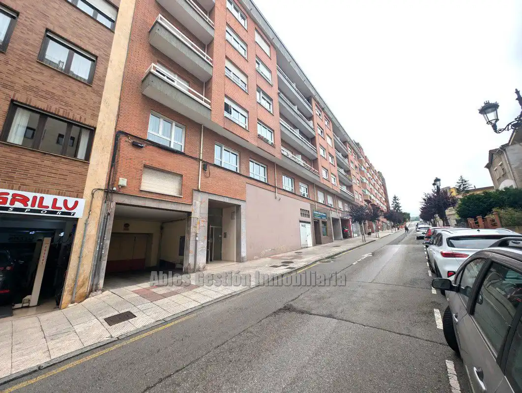 Vista exterior de Piso en venta en Oviedo  con Calefacción, Parquet y Terraza