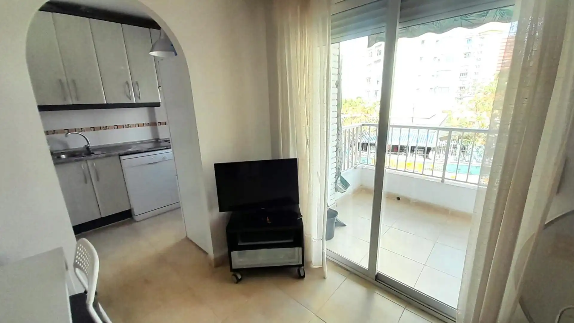 Terrasse von Wohnung zum Verkauf in Benidorm mit Klimaanlage, Terrasse und Möbliert