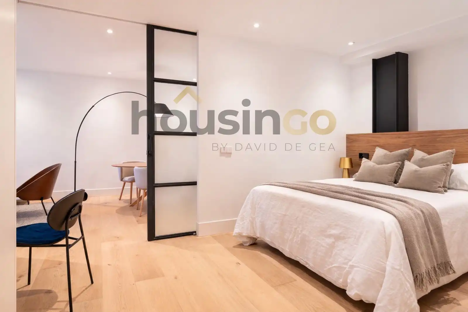 Schlafzimmer von Wohnungen zur Miete in Madrid mit Klimaanlage, Heizung und Parkett