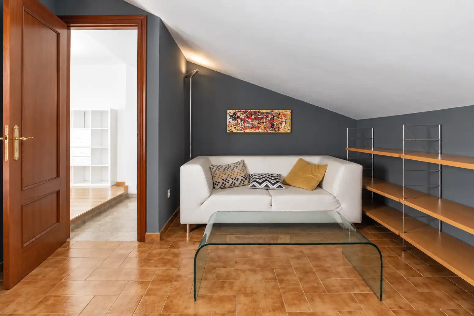 Sala d'estar de Casa adosada de lloguer en Cotomar