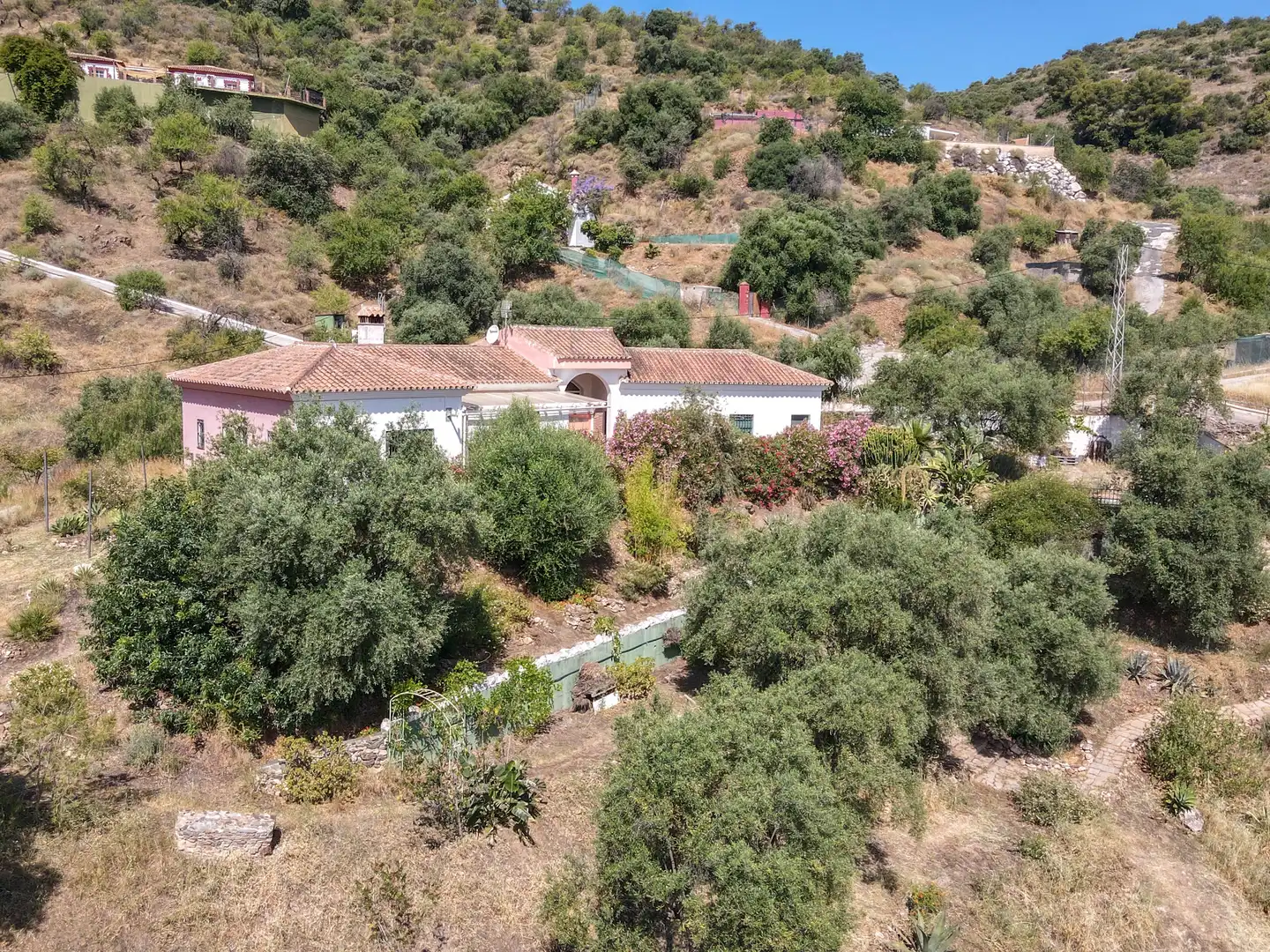 Vista exterior de Casa o xalet en venda en Monda amb Aire condicionat, Jardí privat i Piscina