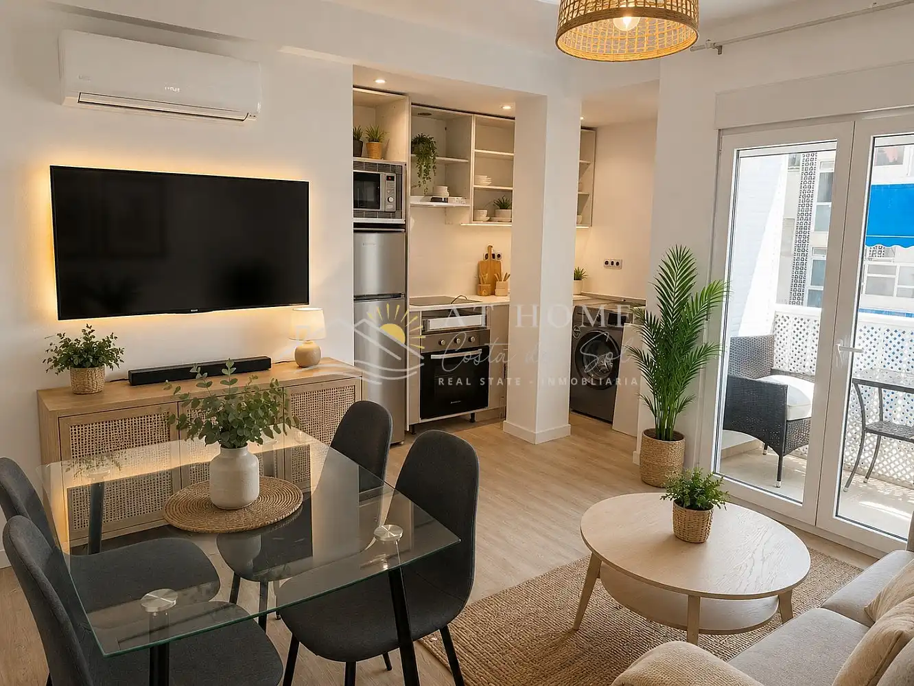 Sala d'estar de Apartament en venda en Nerja amb Terrassa, Piscina i Forn