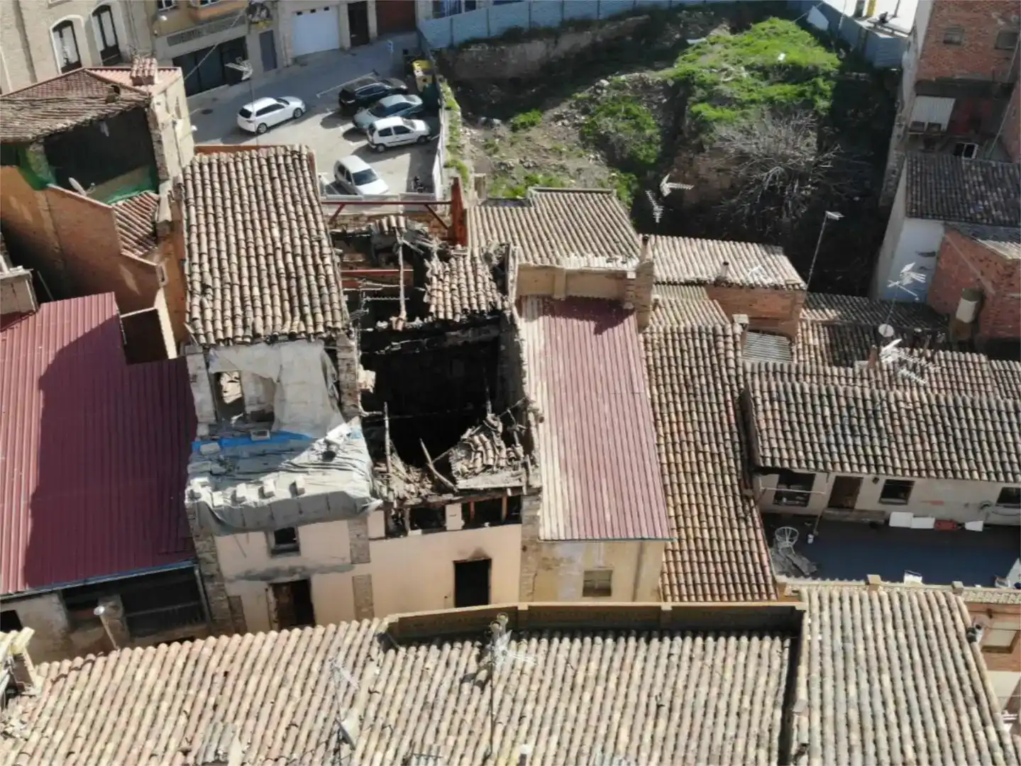 Vista exterior de Casa adosada en venda en Fraga