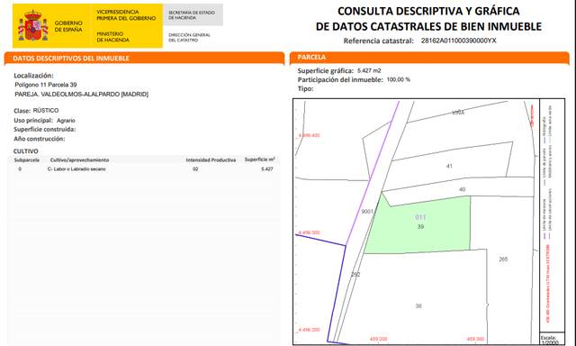 Terreno en Venta en Desconocido, 38 en Algete Centro