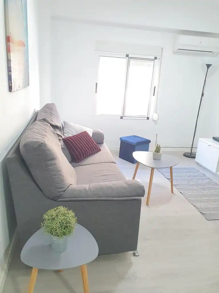 Sala de estar de Piso de alquiler en Valencia con Aire acondicionado, Parquet y Terraza