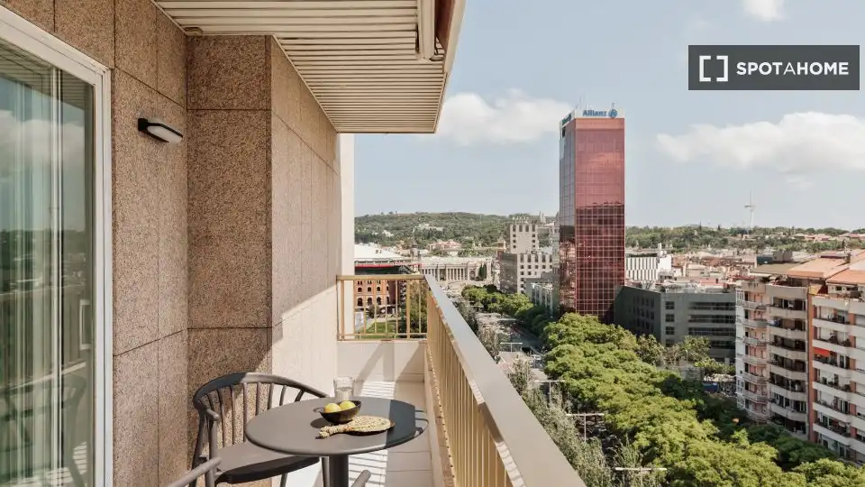 Terrace of Flat for rent in Barcelona  with Air Conditioner, Heating and Furnished