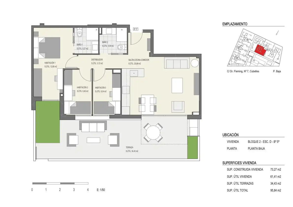 Flat for sale in Cubelles  with Air Conditioner, Heating and Private garden