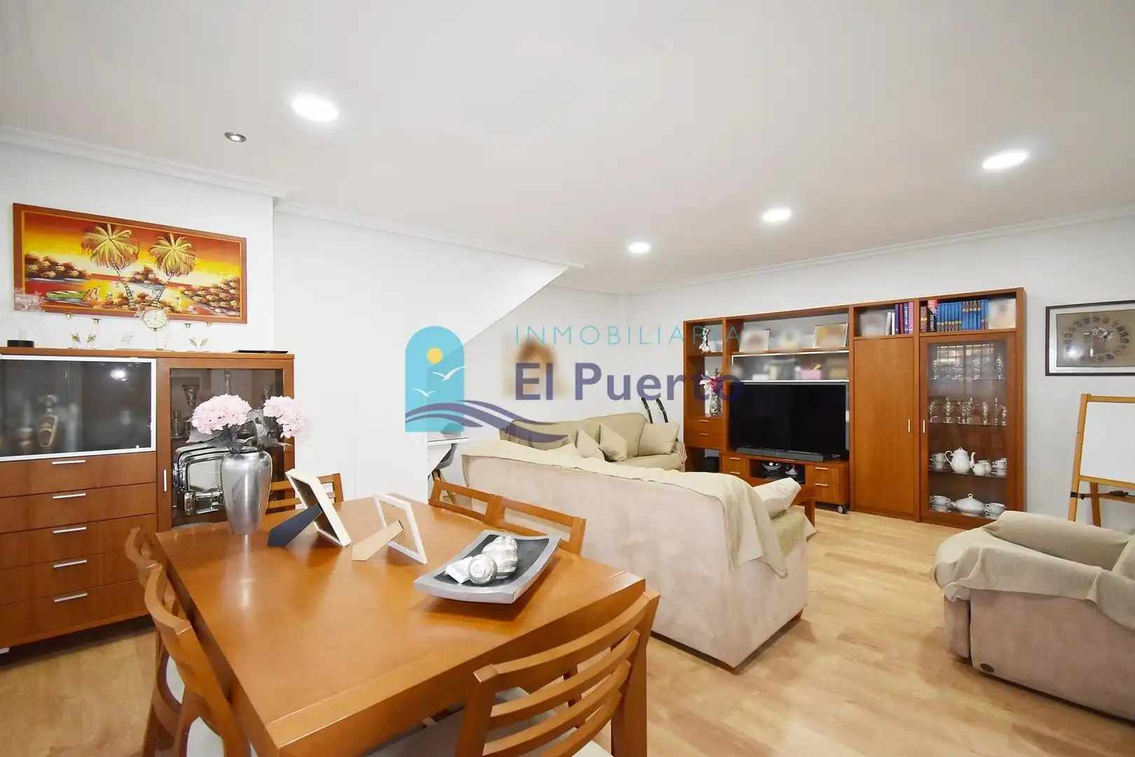 Living room of Flat for sale in Mazarrón  with Air Conditioner, Terrace and Furnished