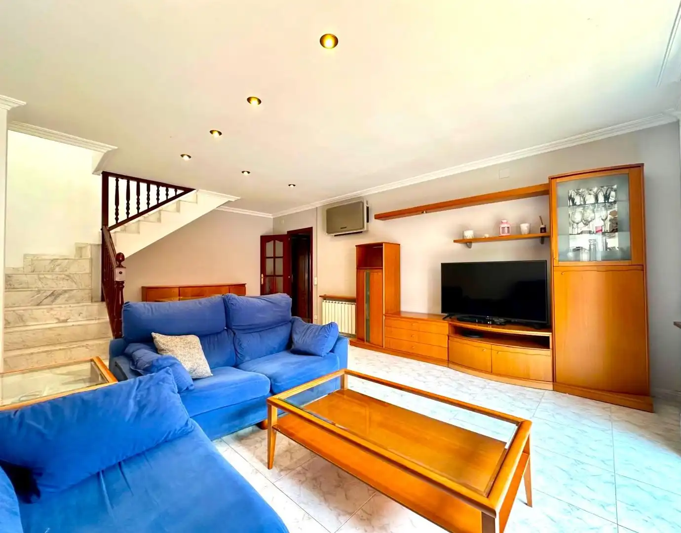 Sala de estar de Dúplex en venta en Les Franqueses del Vallès con Aire acondicionado, Calefacción y Terraza