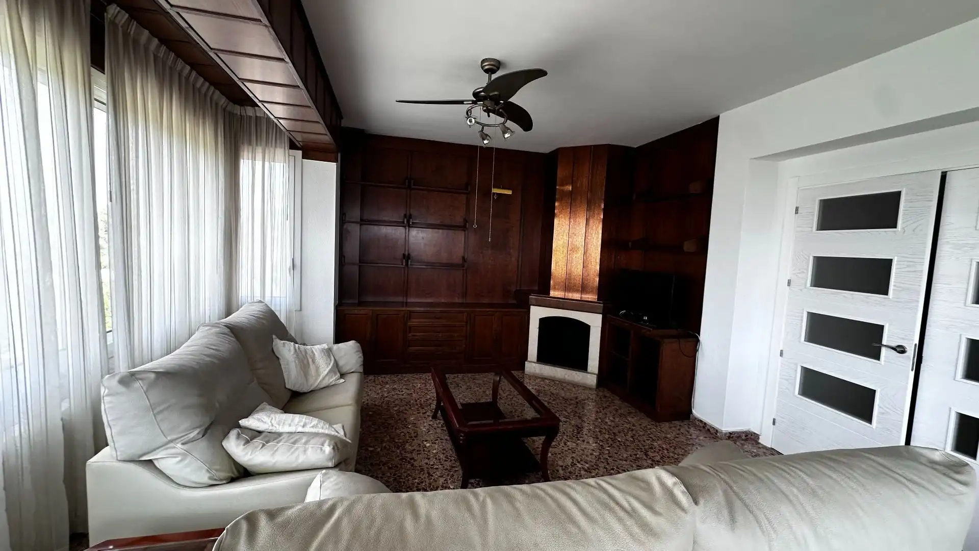 Living room of Flat for rent in Tortosa  with Air Conditioner, Terrace and Furnished