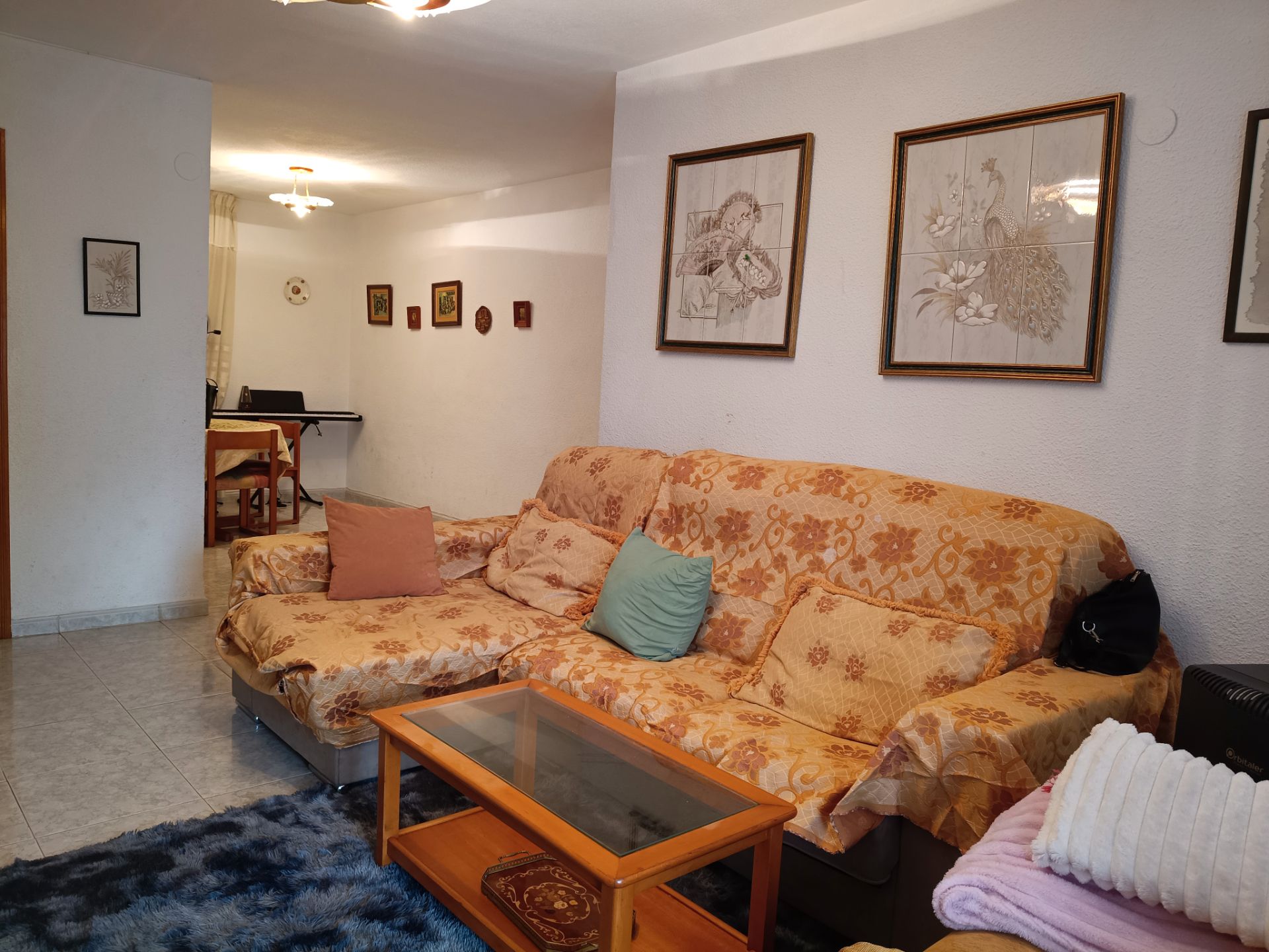 Living room of Flat for sale in Benicasim / Benicàssim  with Terrace, Storage room and Furnished