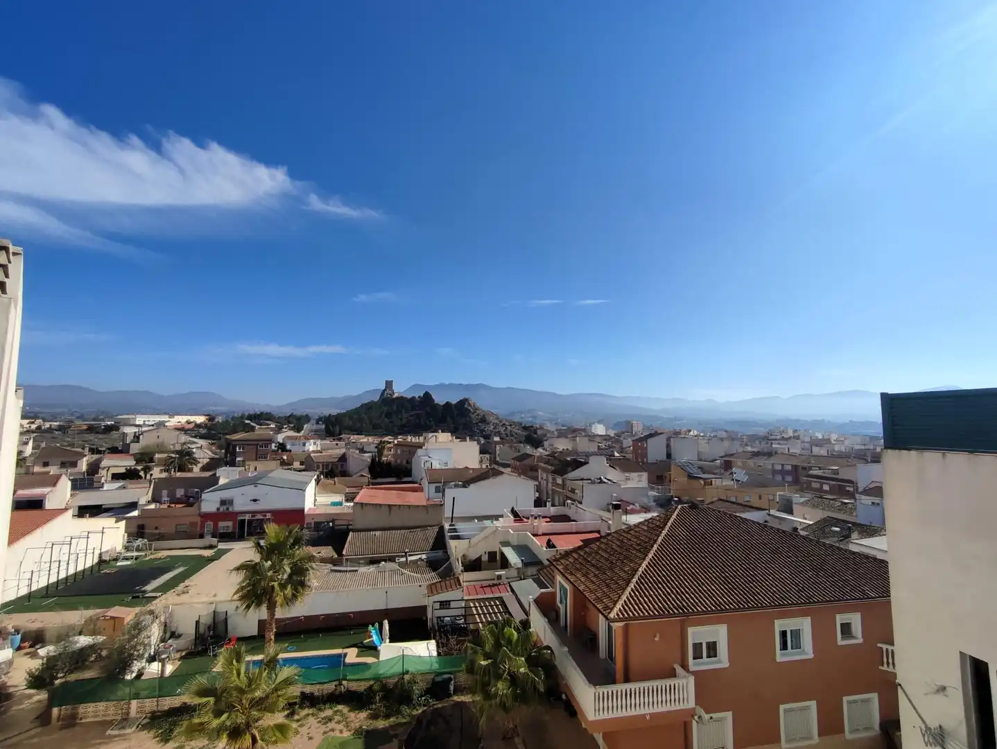 Vista exterior de Piso en venta en Sax con Trastero y Piscina comunitaria