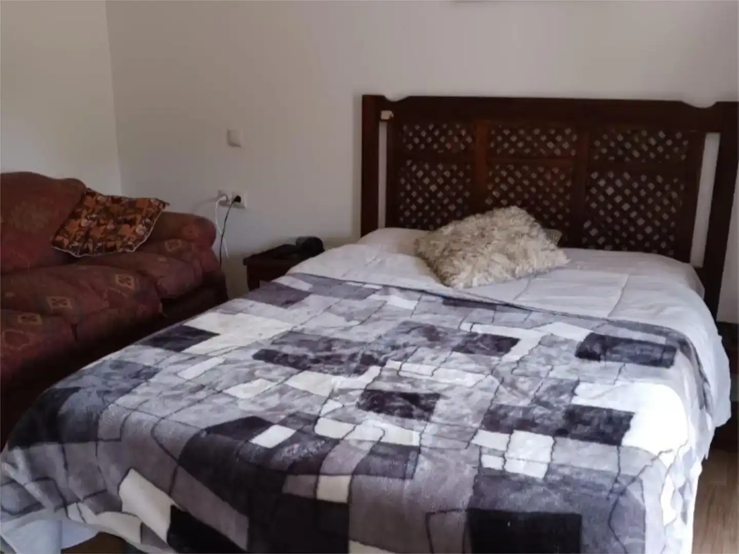 Schlafzimmer von Country house zur Miete in Vilalba mit Klimaanlage, Privatgarten und Möbliert