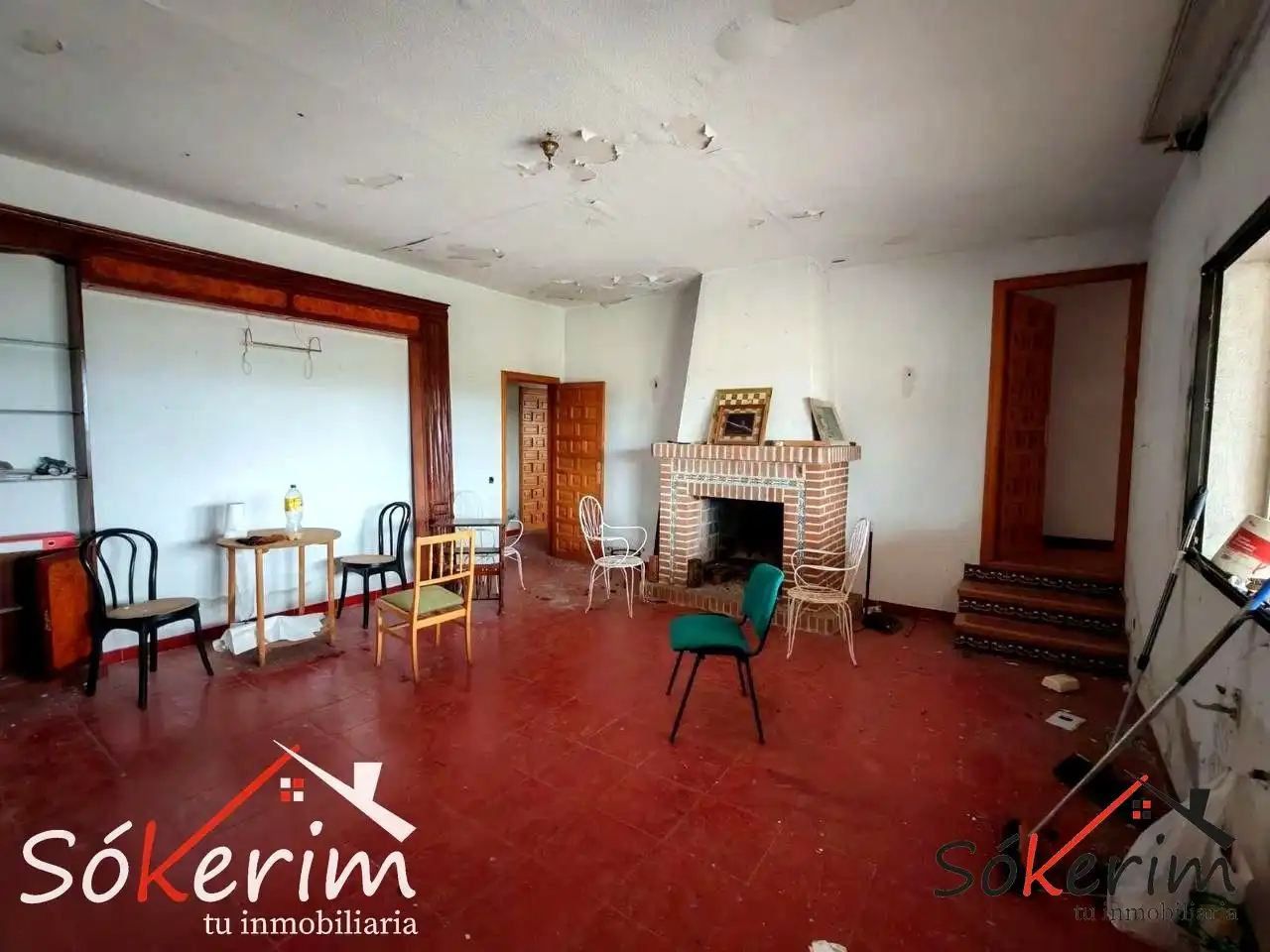 Sala de estar de Piso en venta en San Román de los Montes con Calefacción, Jardín privado y Terraza