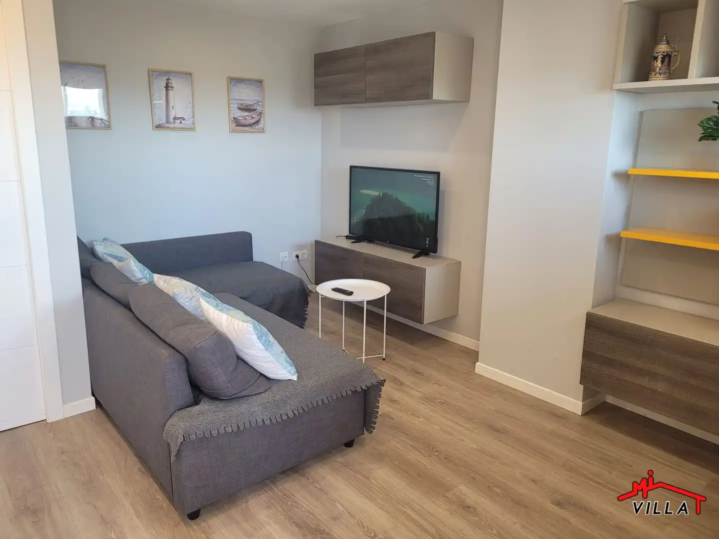 Living room of Attic for rent in Laredo  with Heating, Terrace and Furnished