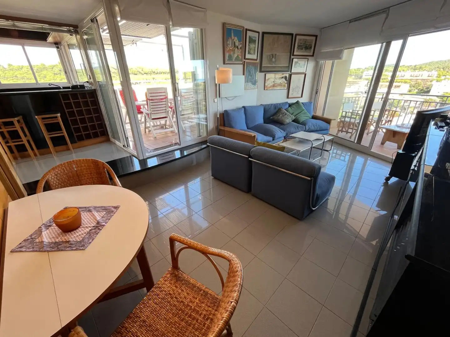 Wohnzimmer von Dachboden zum Verkauf in Palamós mit Terrasse und Möbliert
