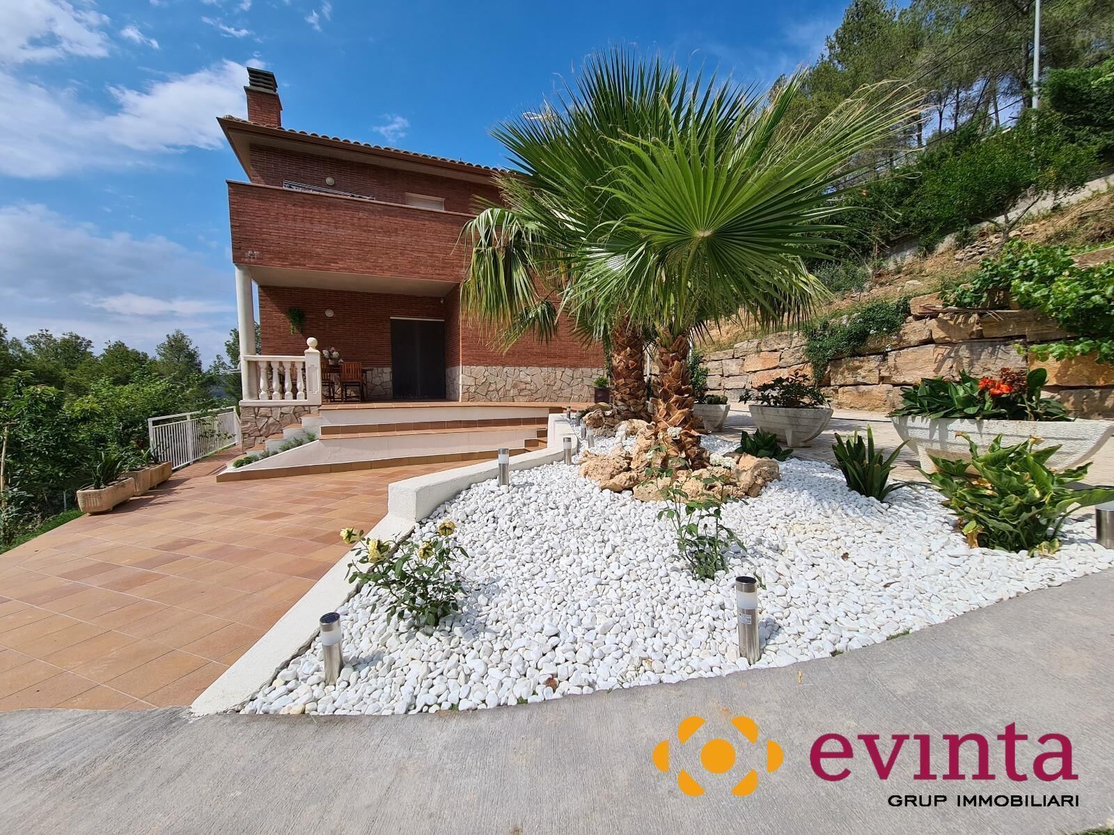 Exterior view of House or chalet for sale in Cervelló  with Air Conditioner, Heating and Private garden