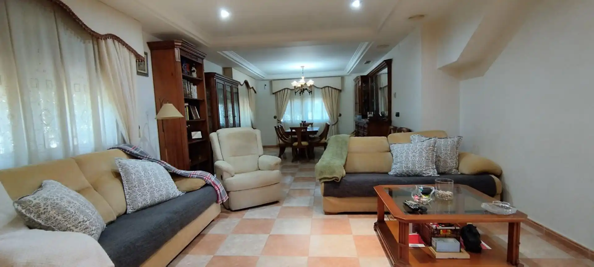 Living room of Houses for sale in Elche / Elx  with Air Conditioner, Private garden and Terrace