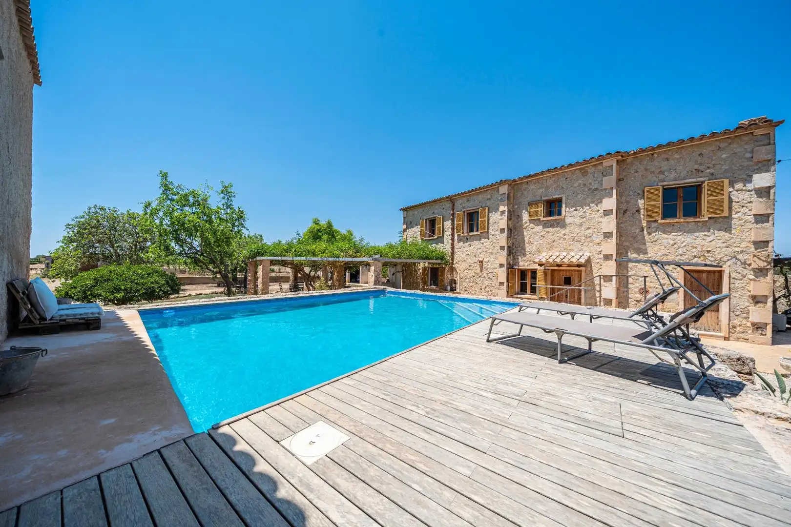 Piscina de Finca rústica en venda en Campos