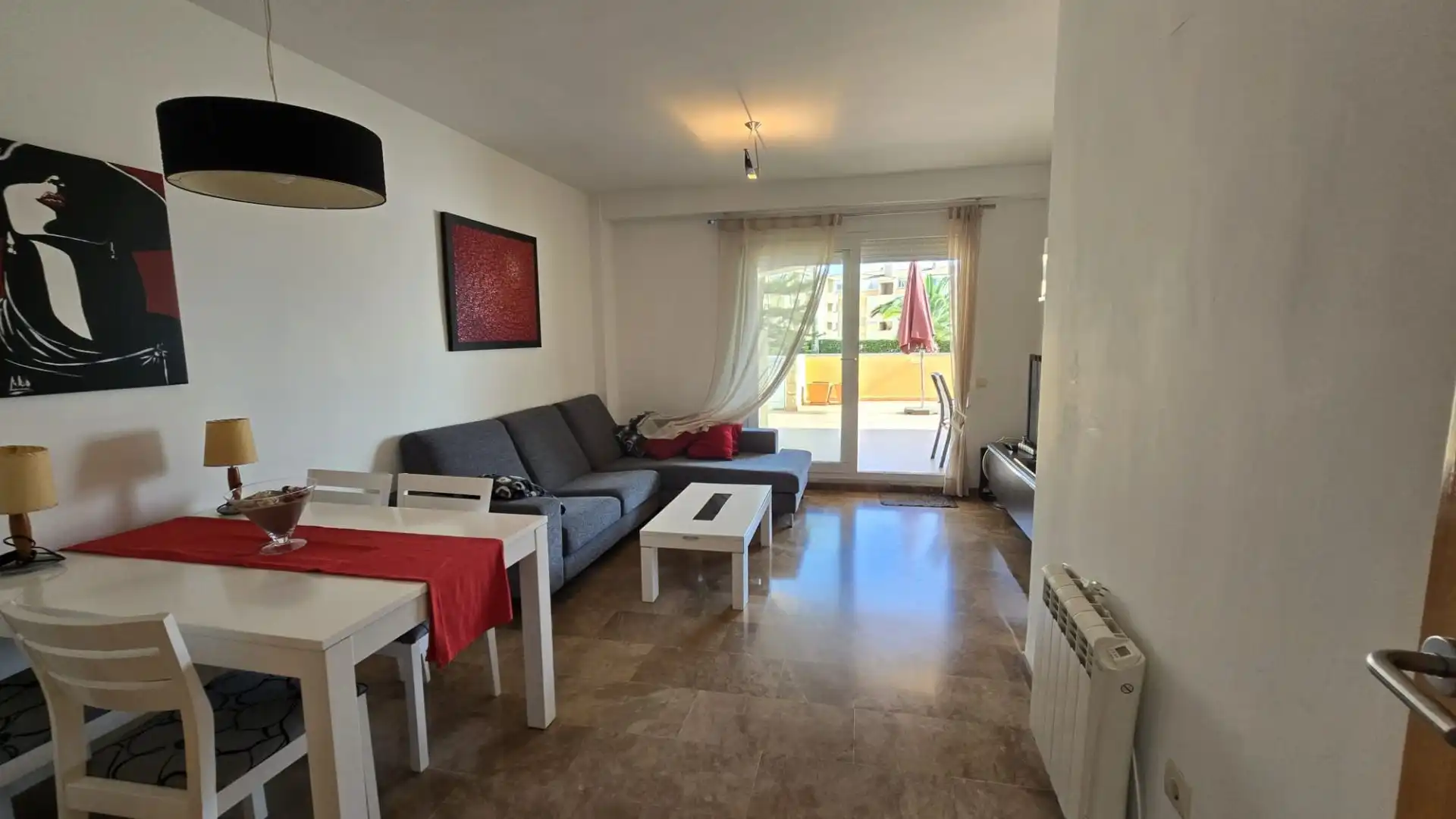 Sala d'estar de Apartament en venda en Dénia amb Aire condicionat, Calefacció i Terrassa