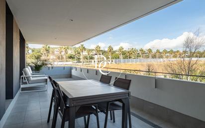Terrace of Flat for sale in Sitges  with Air Conditioner, Heating and Private garden