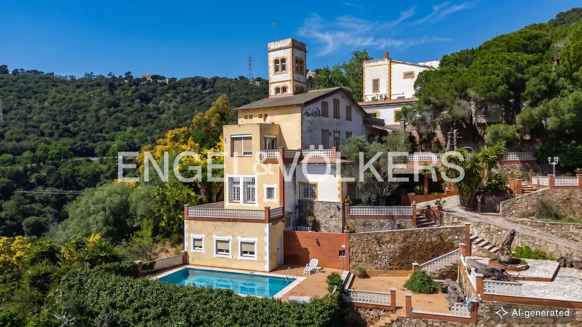 Außenansicht von Country house zum Verkauf in Barcelona mit Heizung, Parkett und Terrasse