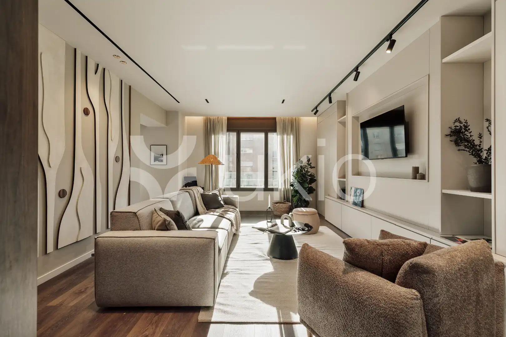 Sala d'estar de Apartament de lloguer en Barcelona amb Aire condicionat, Calefacció i Moblat
