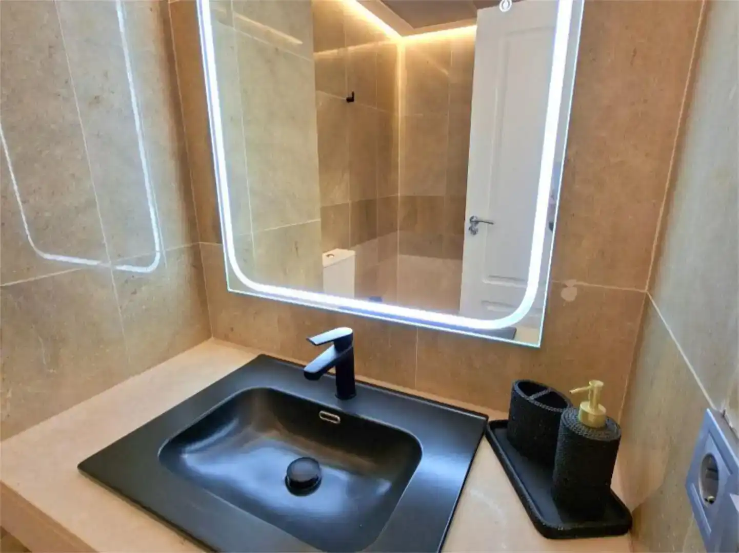 Bathroom of Flat for sale in Manilva  with Air Conditioner and Swimming Pool