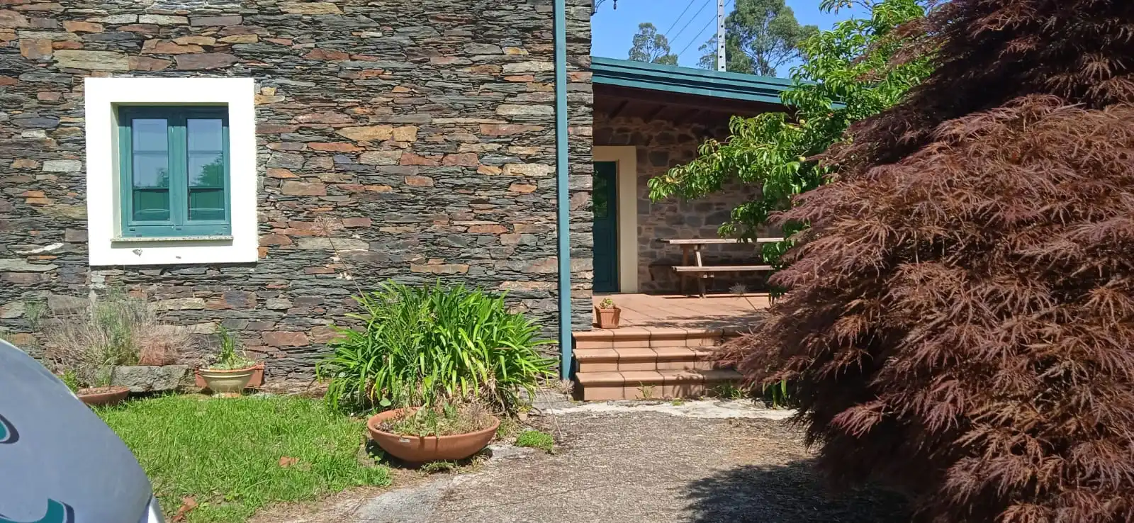 Terrassa de Casa o xalet de lloguer en Valdoviño amb Calefacció, Jardí privat i Parquet