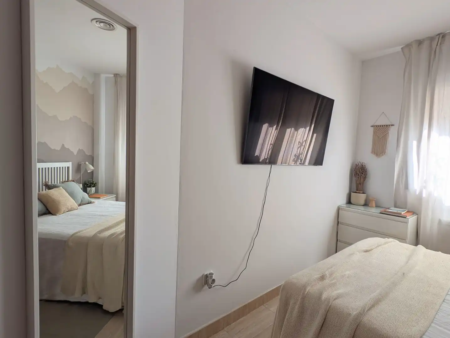 Schlafzimmer von Erdgeschoss zum Verkauf in Mataró mit Klimaanlage, Heizung und Terrasse