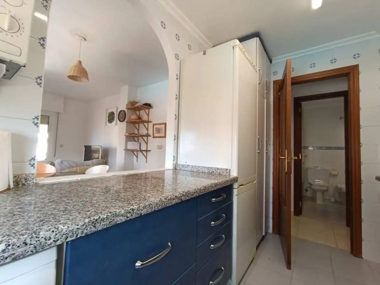 Kitchen of Flat for rent in El Campello  with Air Conditioner, Terrace and Furnished