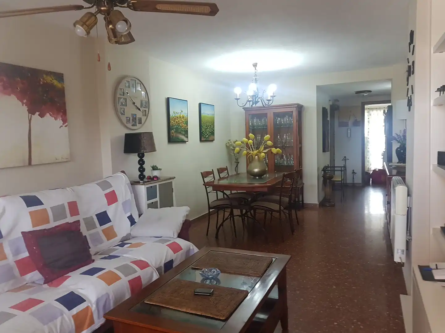 Sala d'estar de Apartament de lloguer en El Puig de Santa Maria amb Terrassa, Moblat i Forn