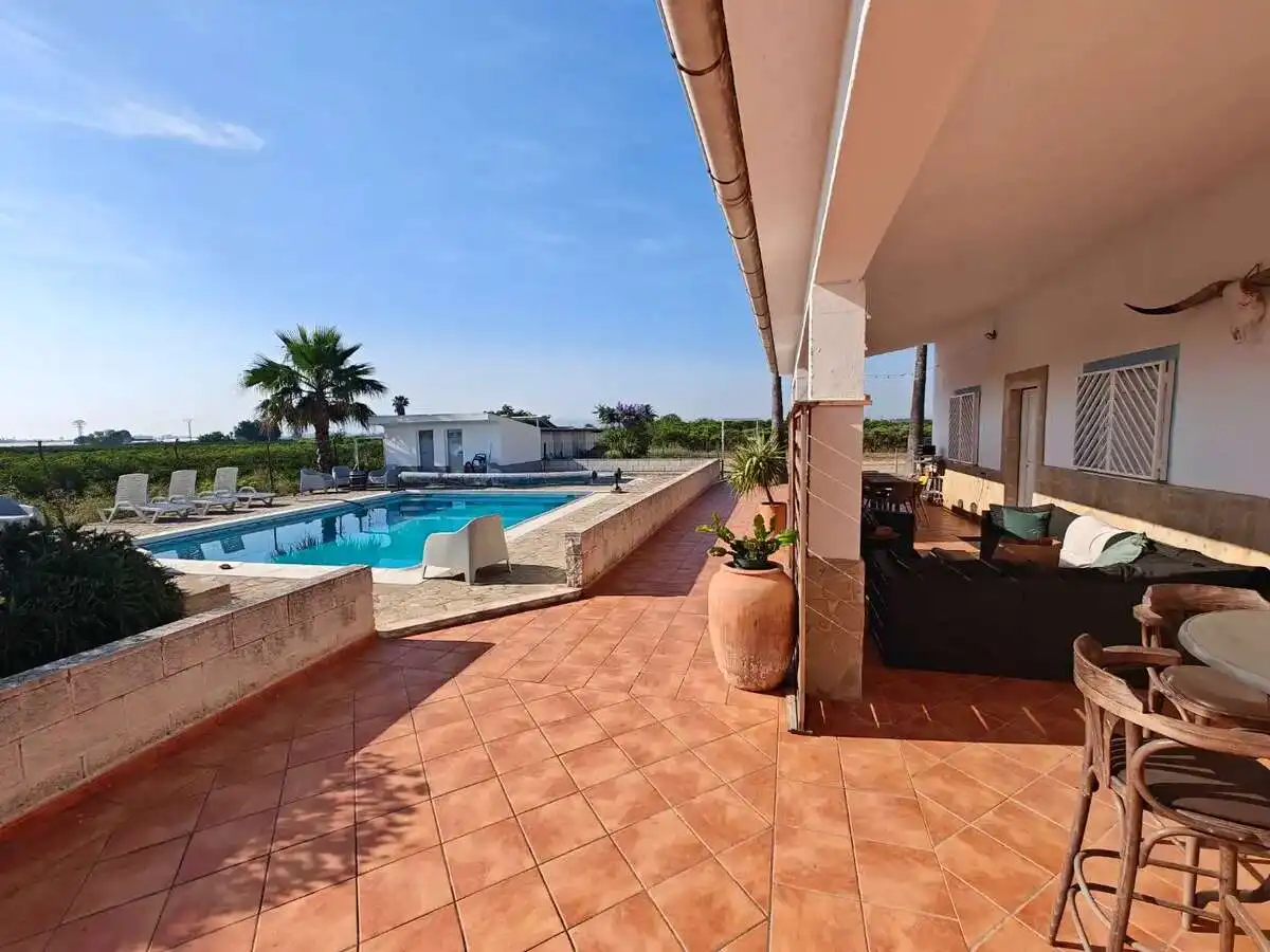 Terrace of Houses for sale in Algemesí  with Private garden, Terrace and Swimming Pool