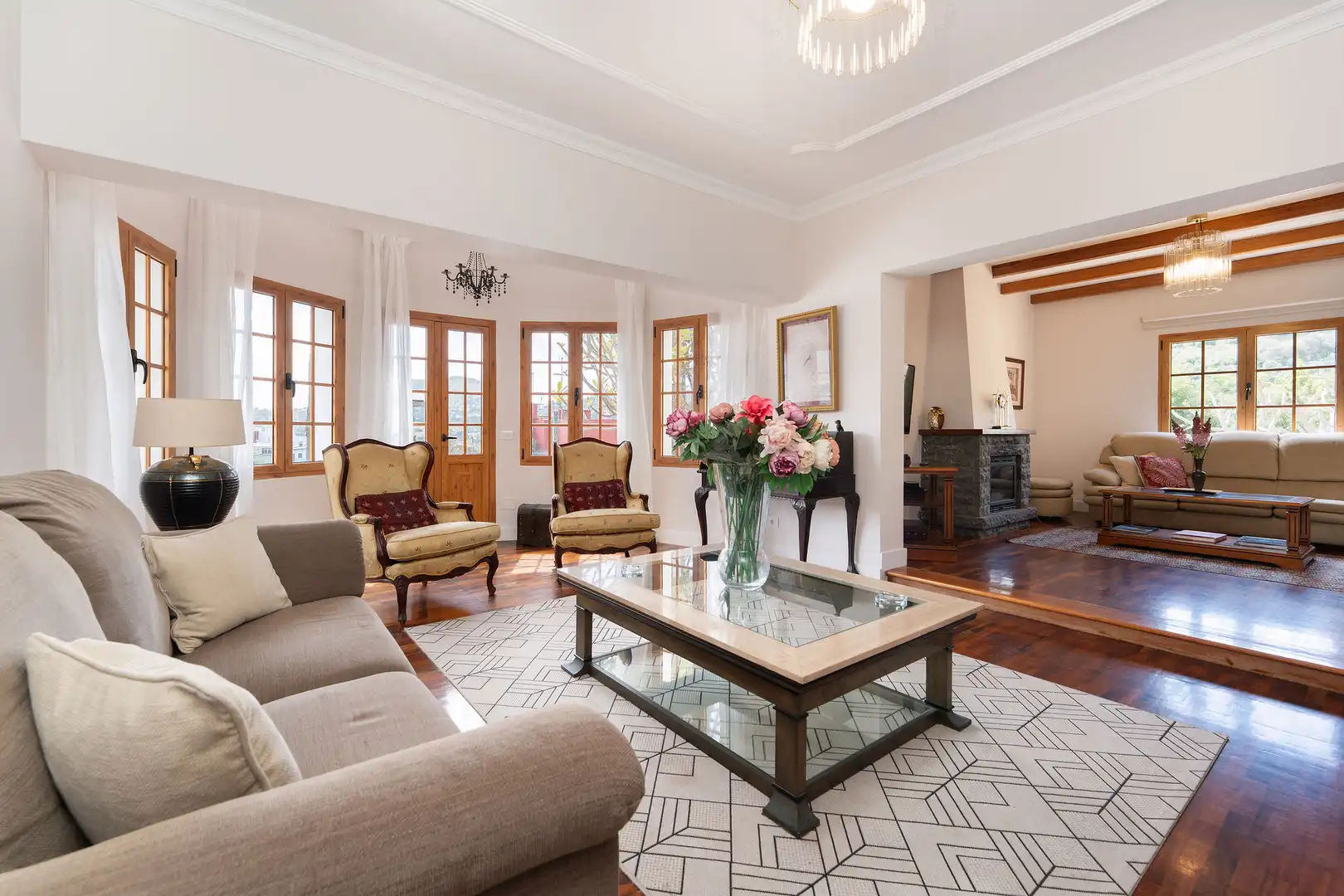 Living room of Houses for sale in Las Palmas de Gran Canaria  with Heating, Private garden and Parquet flooring
