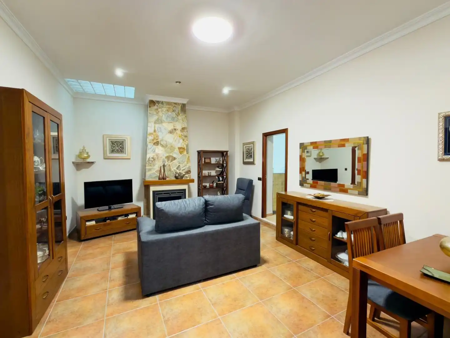 Living room of Houses for sale in La Granja de la Costera  with Air Conditioner